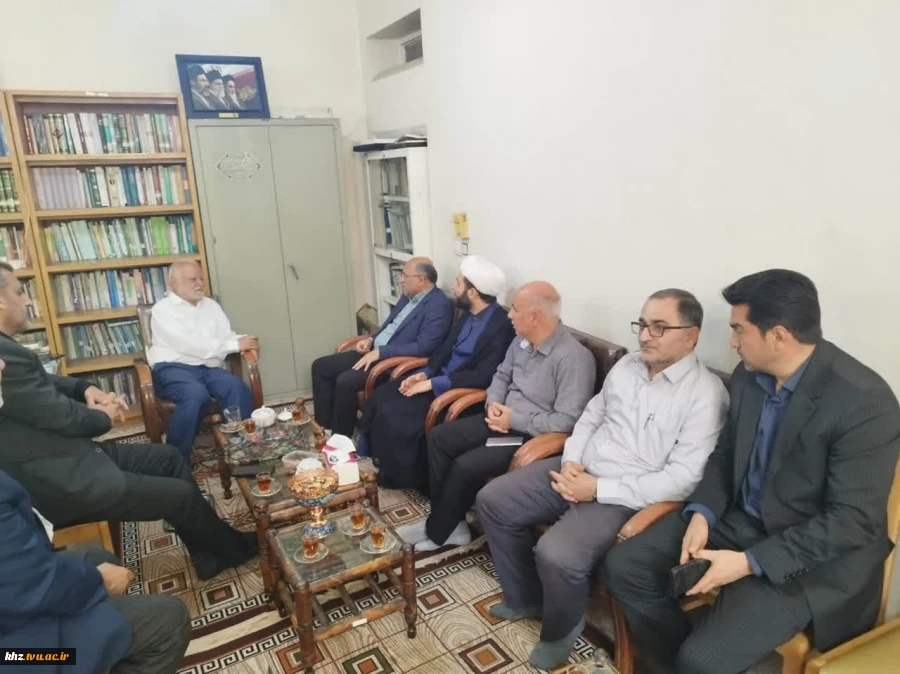 دیدار دکتر معتقد، رئیس دانشگاه ملی مهارت استان خوزستان با حاج آقا بلادیان، رئیس ستاد اقامه نماز استان خوزستان 2