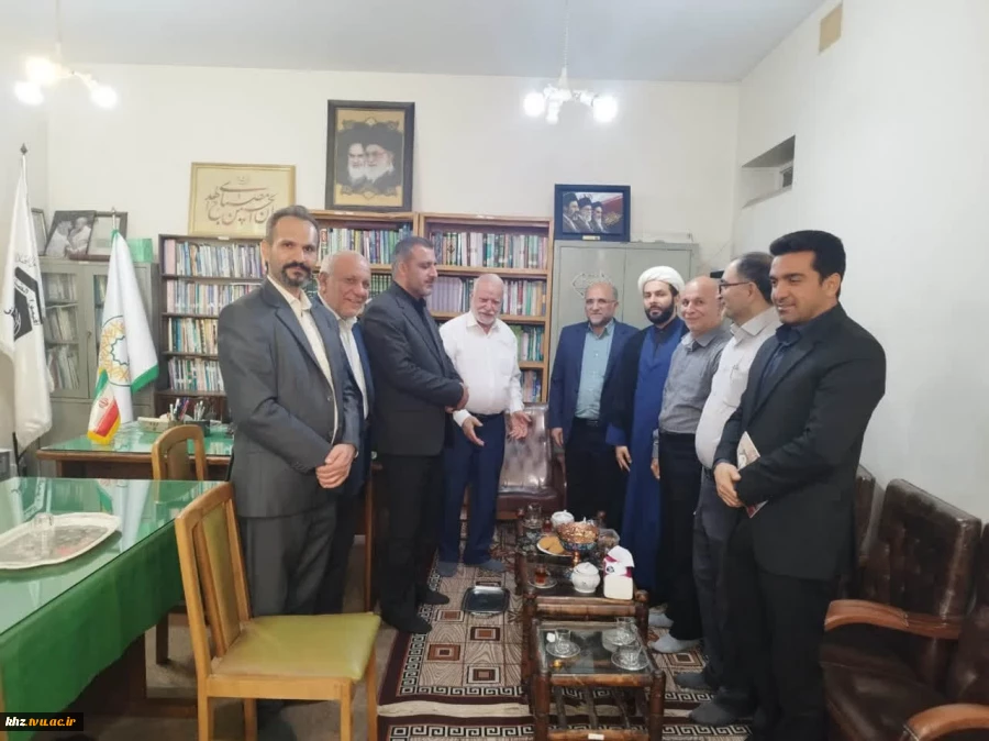 دیدار دکتر معتقد، رئیس دانشگاه ملی مهارت استان خوزستان با حاج آقا بلادیان، رئیس ستاد اقامه نماز استان خوزستان 3