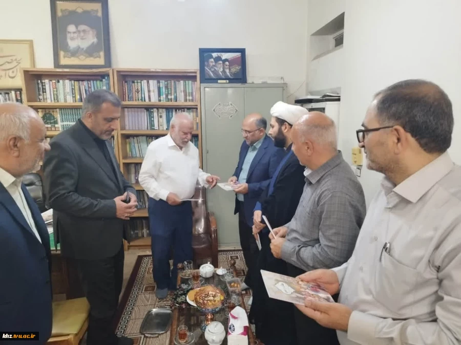 دیدار دکتر معتقد، رئیس دانشگاه ملی مهارت استان خوزستان با حاج آقا بلادیان، رئیس ستاد اقامه نماز استان خوزستان 4